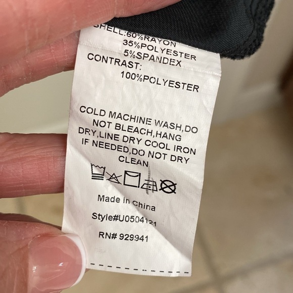 Suzanne Betro Mixed Media Dress Women’s sleeveless Rayon flowy Plus Size 4X Maxi - Picture 8 of 8